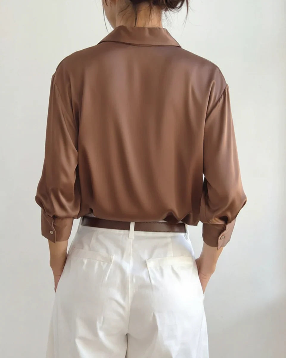 Vernier Éclat Satinbluse