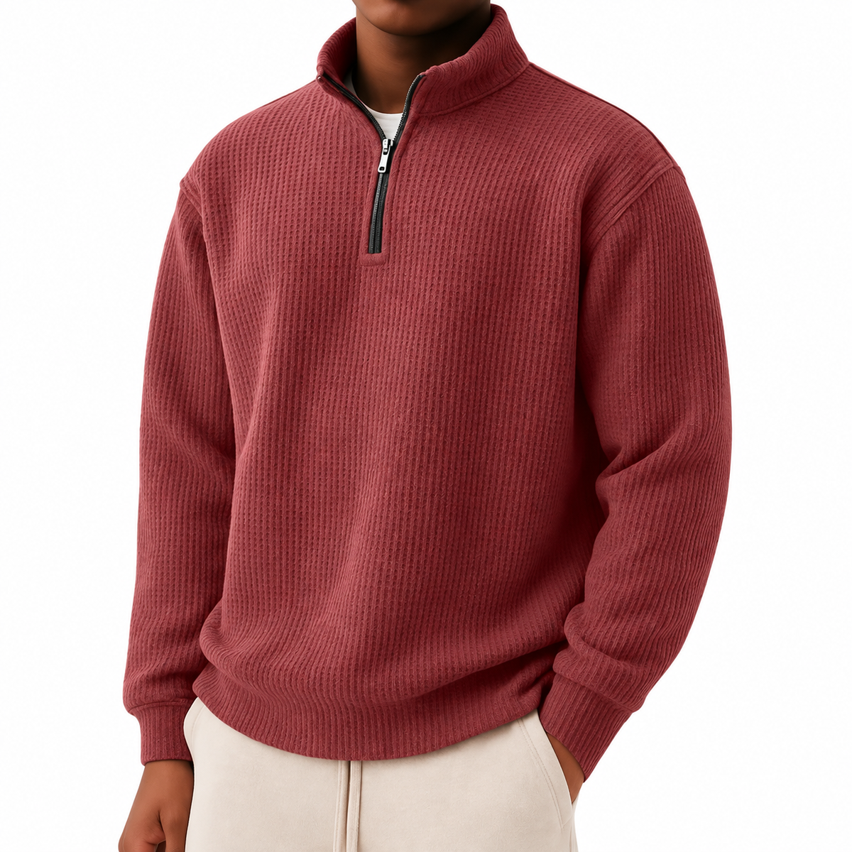 The Textured Quarter-Zip