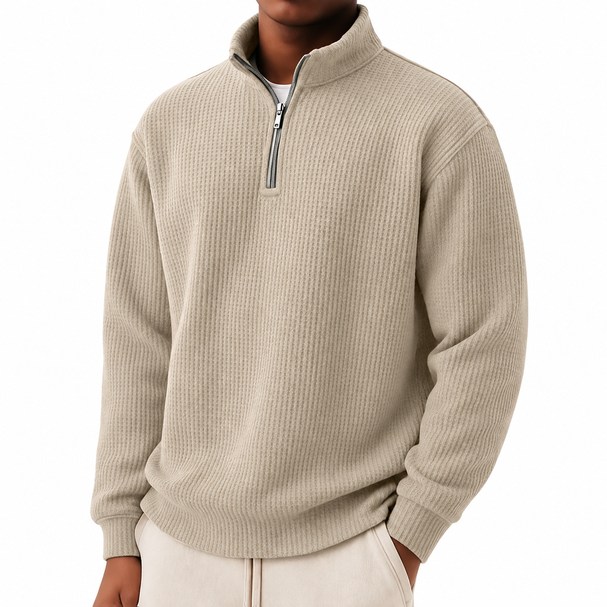 The Textured Quarter-Zip